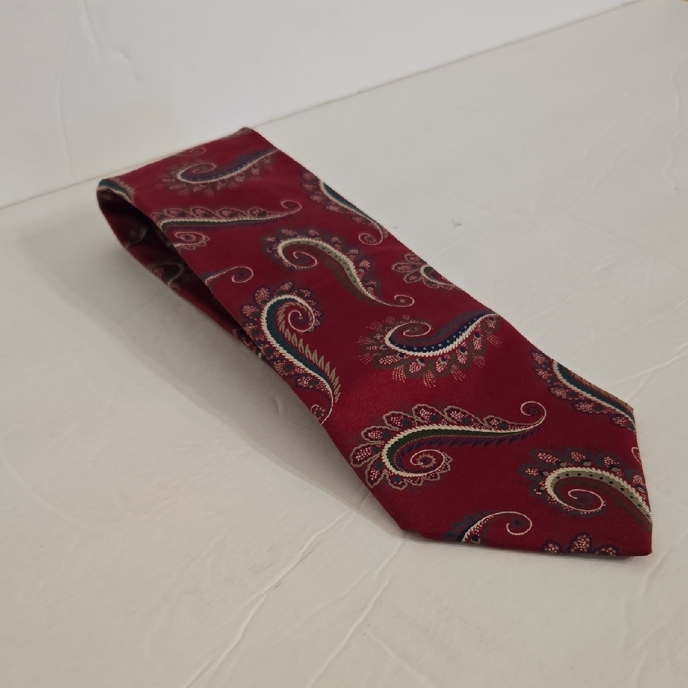 Dior Paisley Red Men's Tie - Picture 4 of 8